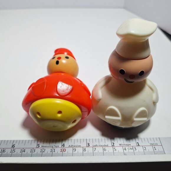 1970s Baker Candlestick Maker 3 Men In A Tub Roly Poly Lot Fisher Price Vintage - Picture 8 of 16